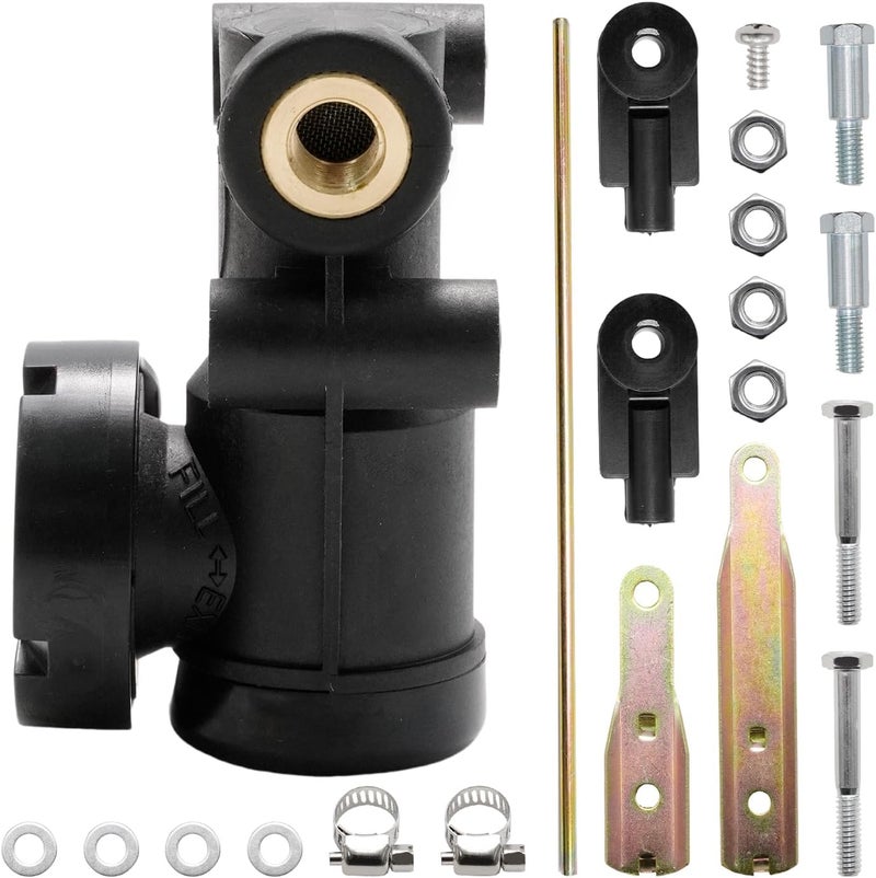 Newnessai F245563 1/4" NPT Port Cabin Air Height Leveling Control Valve Kit, Replacement for Hadley H00600P Replacement for Mack 20QE2373, Replaces F245563 - Image 3